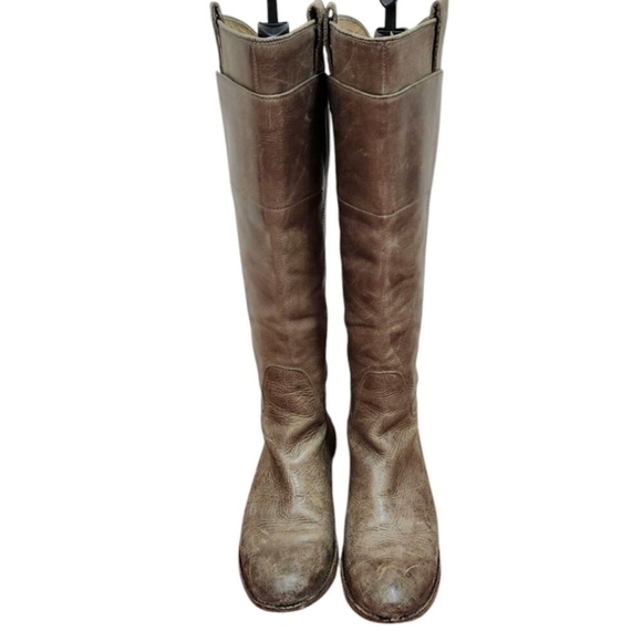 FRYE Boots Women's Leather PAIGE Knee High EQUESTRIAN Riding Boots Size 10 B - Picture 3 of 13